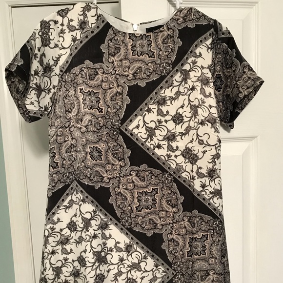 Imagine Printed Satin Shift Dress!!! - Picture 2 of 7